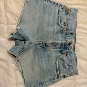 Madewell Light Blue Denim Women Shorts size 25
